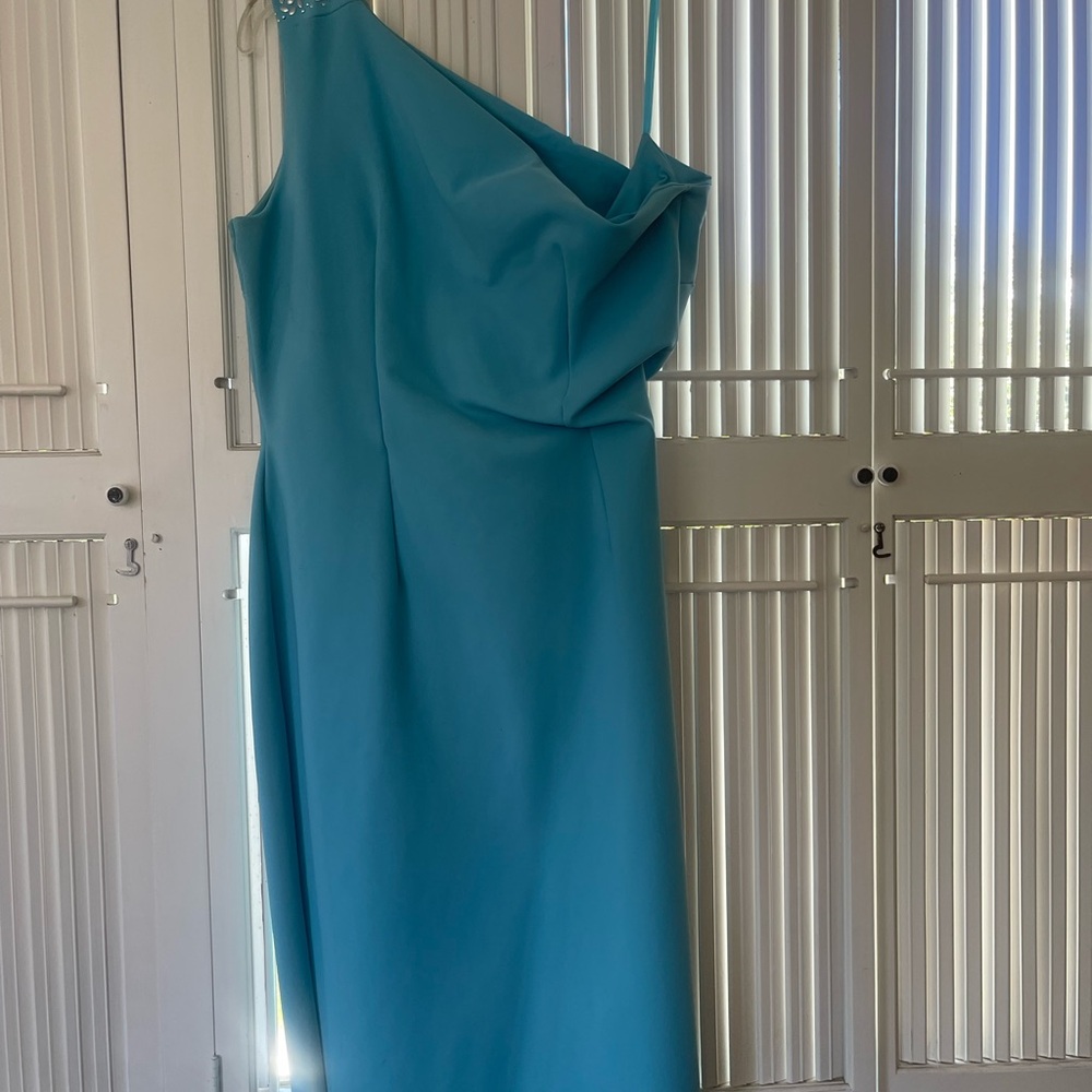 Chiara Boni off shoulder dress with beading. Made in Italy Size 48